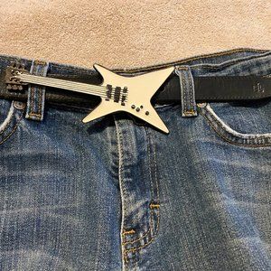 Vintage Guitar Unisex Belt Buckle